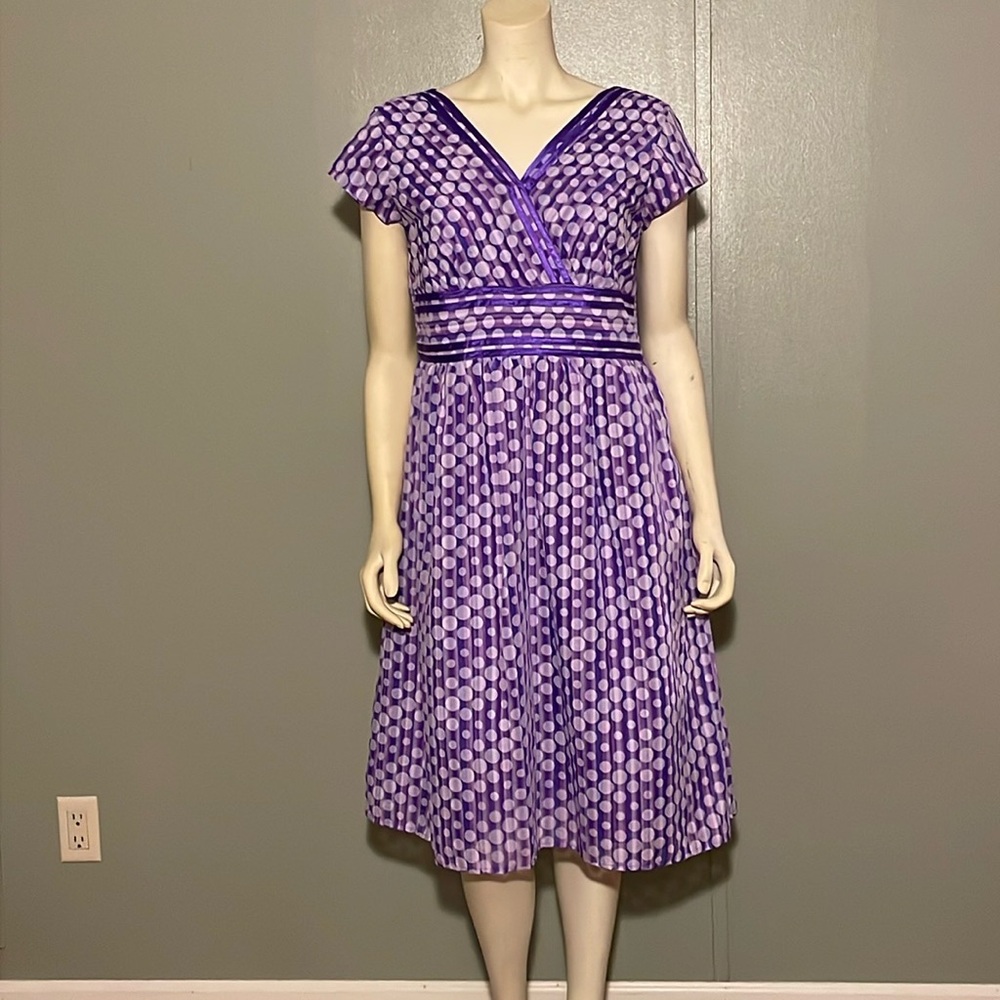 Coldwater creek, over lap, midi dress. Size 16